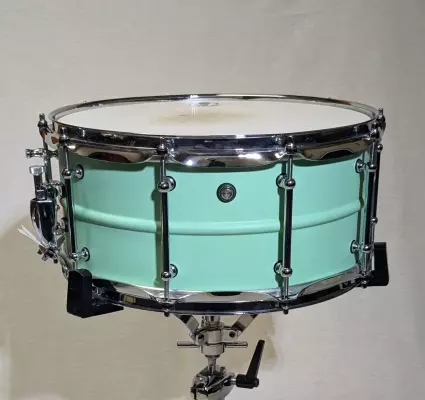 Pork Pie - Aluminum Snare Drum Sea Foam Green 6.5